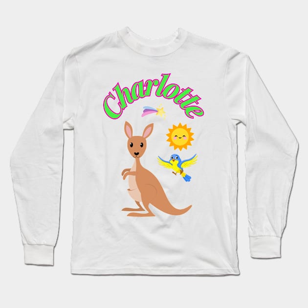 Charlotte baby's name Long Sleeve T-Shirt by TopSea